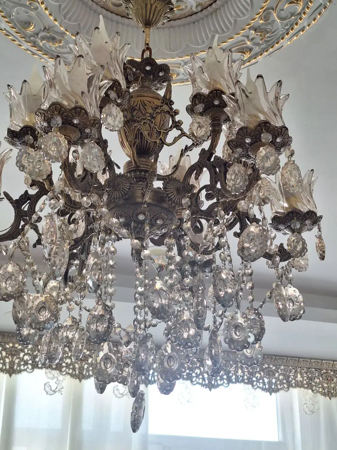 ۲ عددلوستر برنجی|لوستر و چراغ آویز|نظرآباد, نظرآباد|دیوار