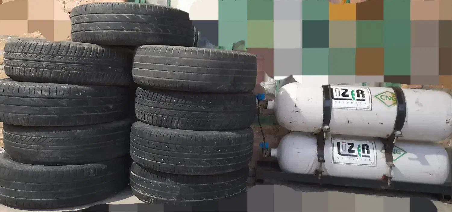 کپسول سی ان جی پراید و لاستیک پراید|قطعات یدکی و لوازم جانبی|پلدختر, |دیوار