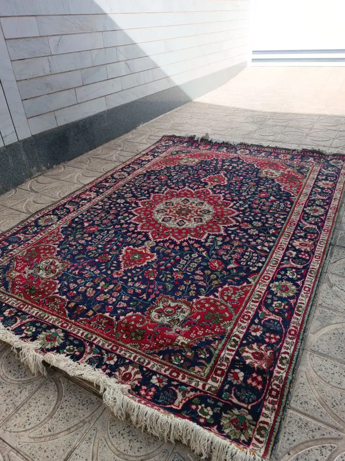 فرش ۲×۳ دستباف طبیعی|فرش|خوی, |دیوار