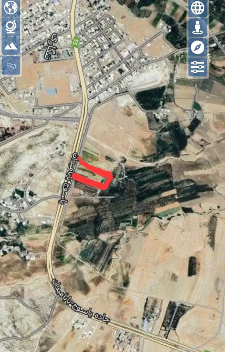 زمین دشتروم لب  جاده اصلی بابا میدان تنگاری|فروش زمین و ملک کلنگی|یاسوج, |دیوار