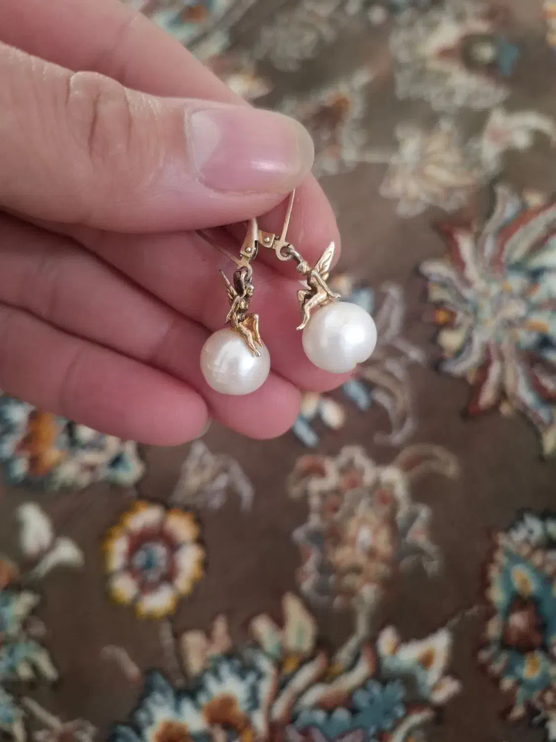 گوشواره نقره و مروارید پرورشی|جواهرات|مشهد, موسوی قوچانی|دیوار