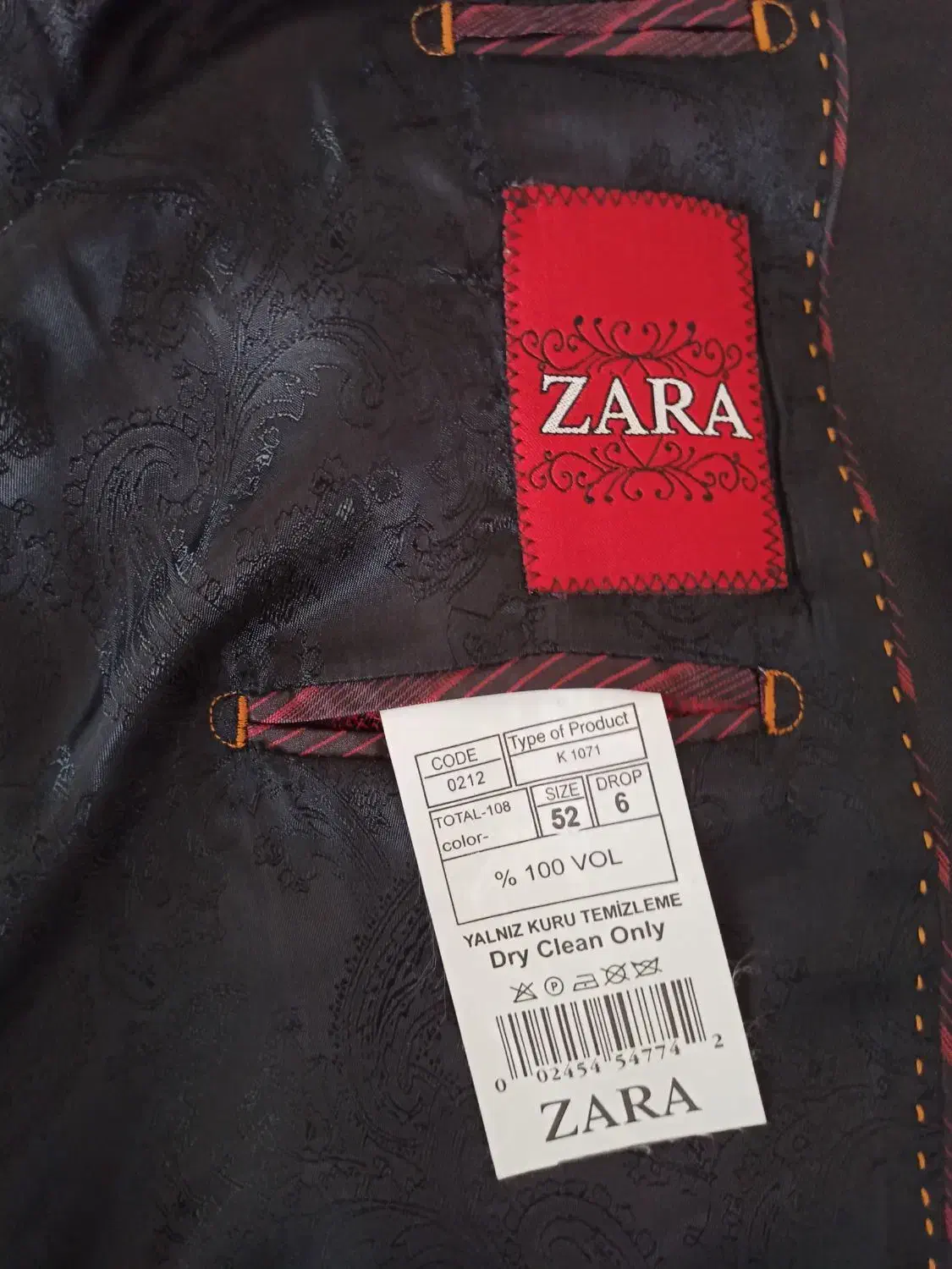 کت شلوار برند زارا سایز 52|لباس|اسلام‌‌آباد غرب, |دیوار