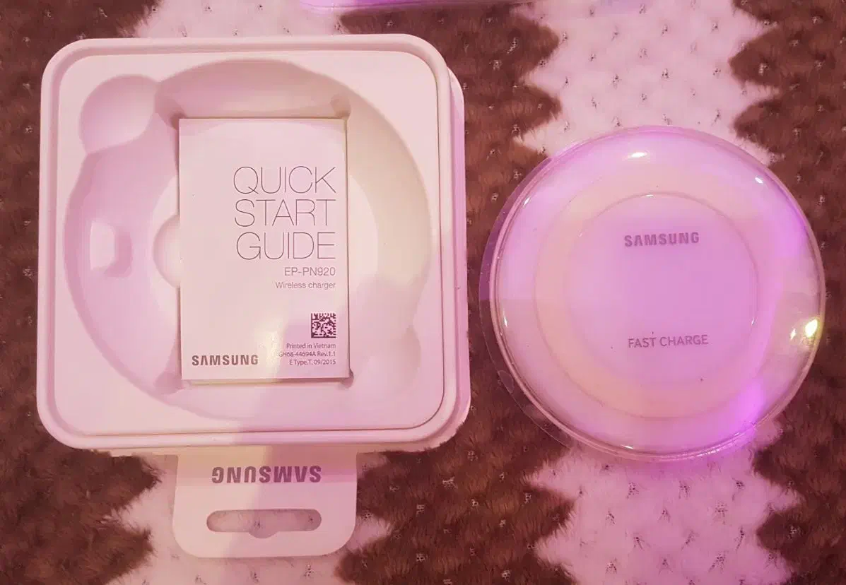 شارژر وایرلس فست سامسونگ + تبدیل otg|لوازم جانبی موبایل و تبلت|تهران, شهرک آتی شهر|دیوار