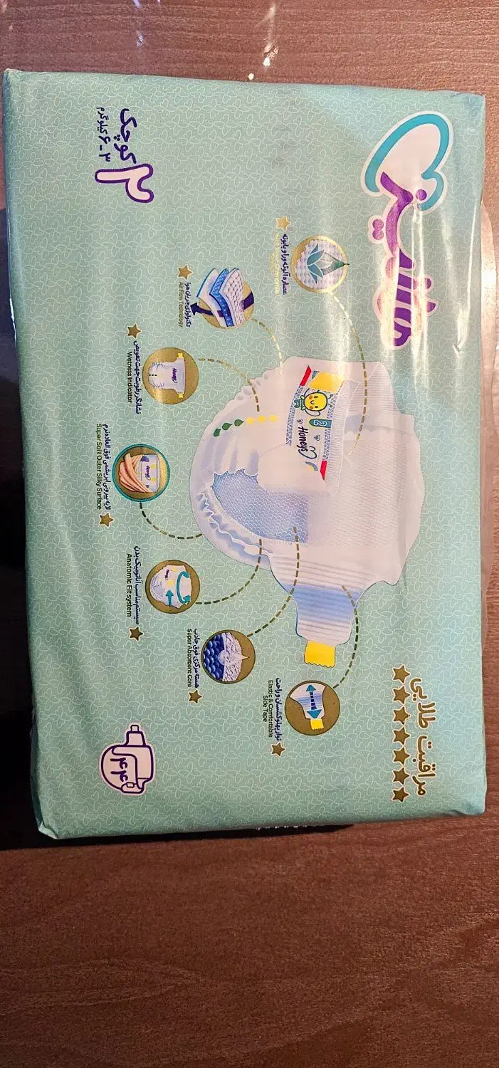 ۱۰ بسته پوشک هانیز سایز ۲، مناسب نوزاد ۳تا ۶ کیلو|اسباب و اثاث بچه|رشت, گلسار|دیوار