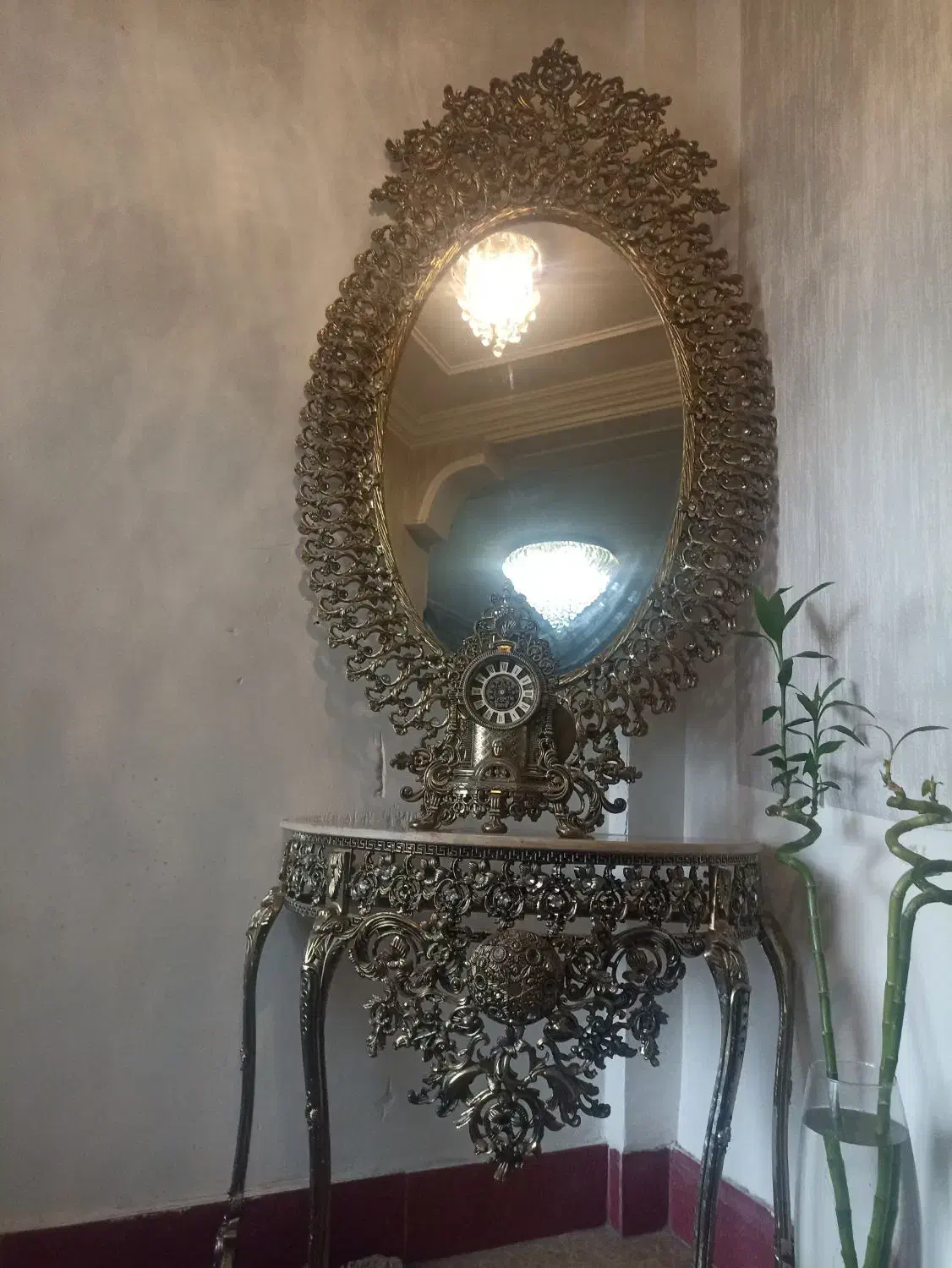 فروش آینه وکنسول وساعت ایستاده تمام  درحدنو|بوفه، ویترین، کنسول|ساری, |دیوار