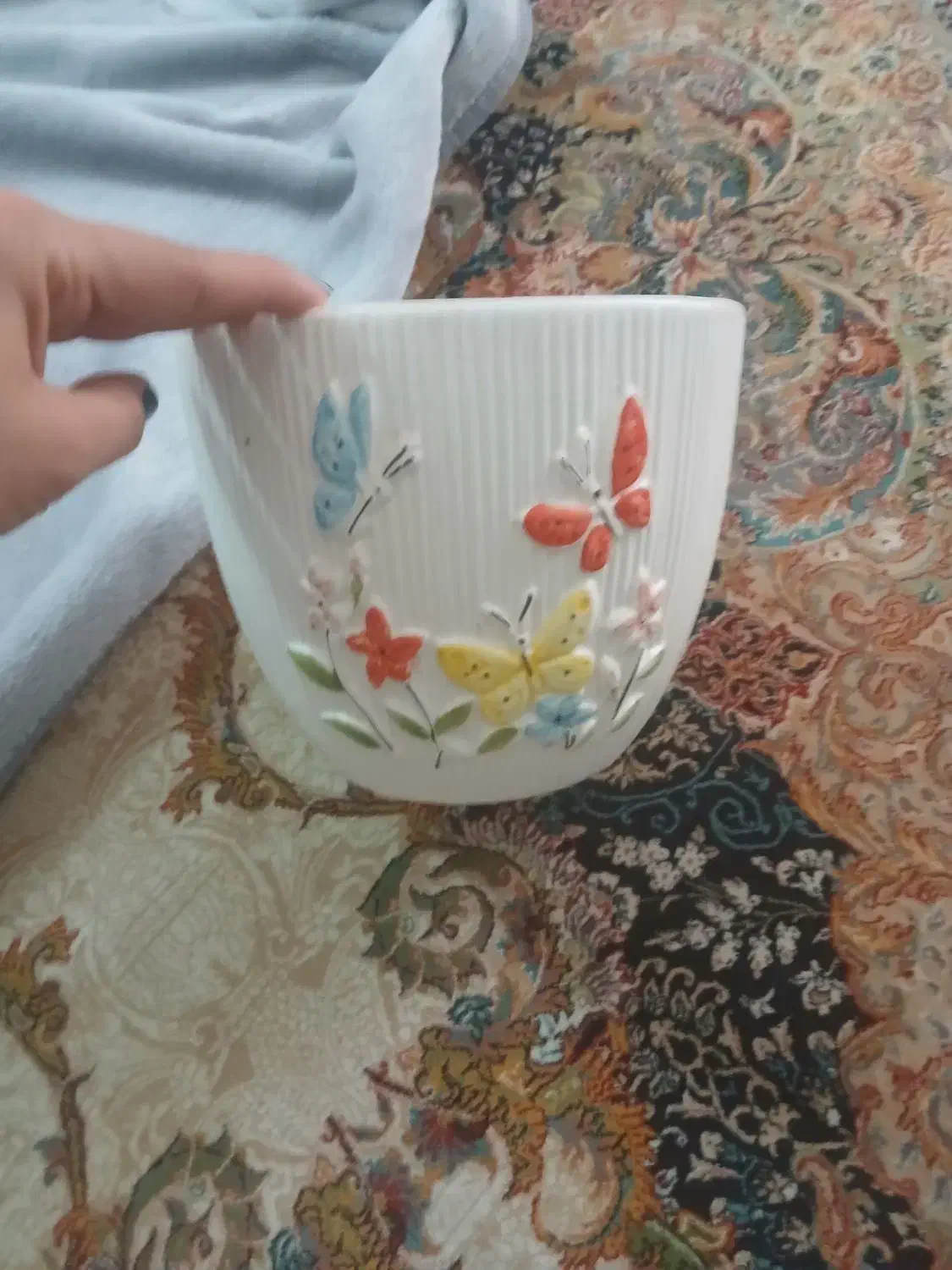 گلدون|گل مصنوعی|سنگر, |دیوار