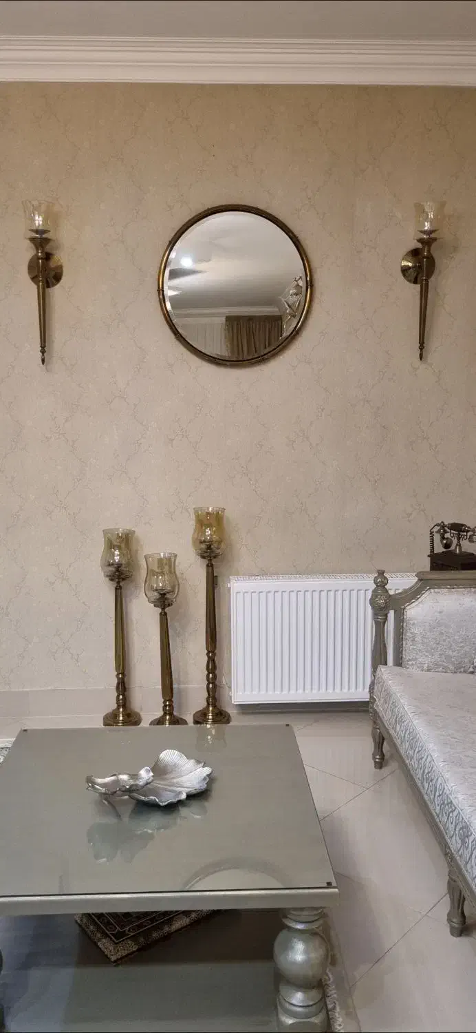 ایینه و شمعدان های دیواری و سه پایه کنار سالنی|صنایع دستی و سایر لوازم تزئینی|مشهد, سرافرازان|دیوار