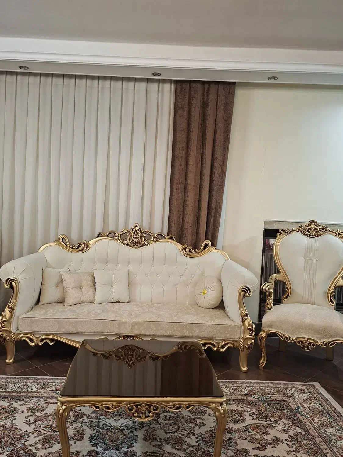 مبل سلطنتی مدل افسون|مبلمان خانگی و میز عسلی|ورامین, ورامین|دیوار