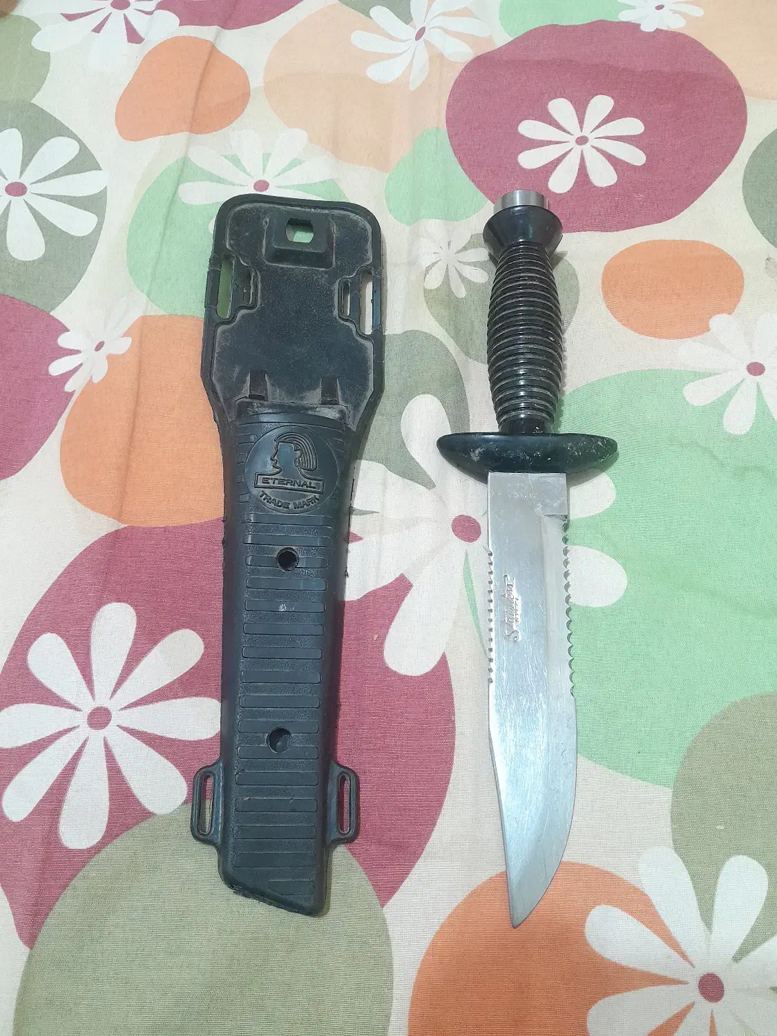 کارد غواصی ژاپنی آنتیک و کمیاب|کلکسیون اشیاء عتیقه|مبارکه, |دیوار