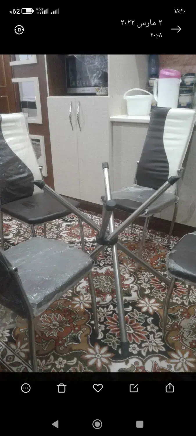 میز و صندلی چهار نفره|میز و صندلی غذاخوری|بهبهان, |دیوار