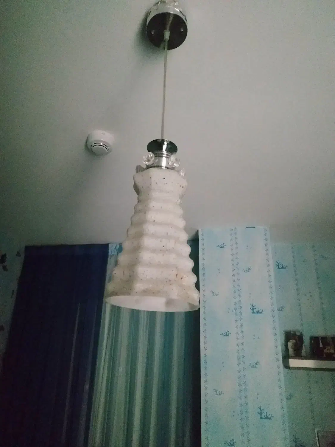 لوستر آویز تک شعله|لوستر و چراغ آویز|فولادشهر, مسکن مهر فولادشهر|دیوار