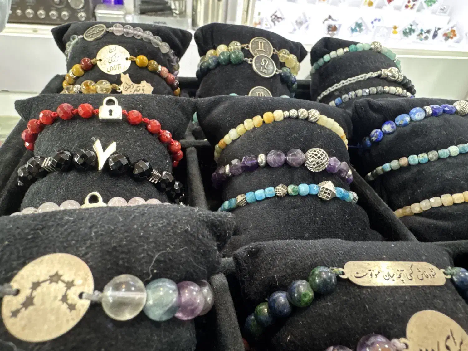 دستبند دست بند نقره ماه تولد نوشته نماد|جواهرات|تهران, بازار|دیوار