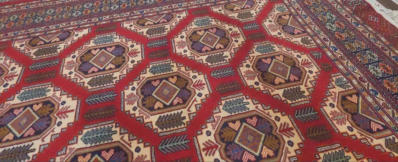 فرش دست بافت ترکمن|فرش|گلبهار, شهر جدید گلبهار|دیوار