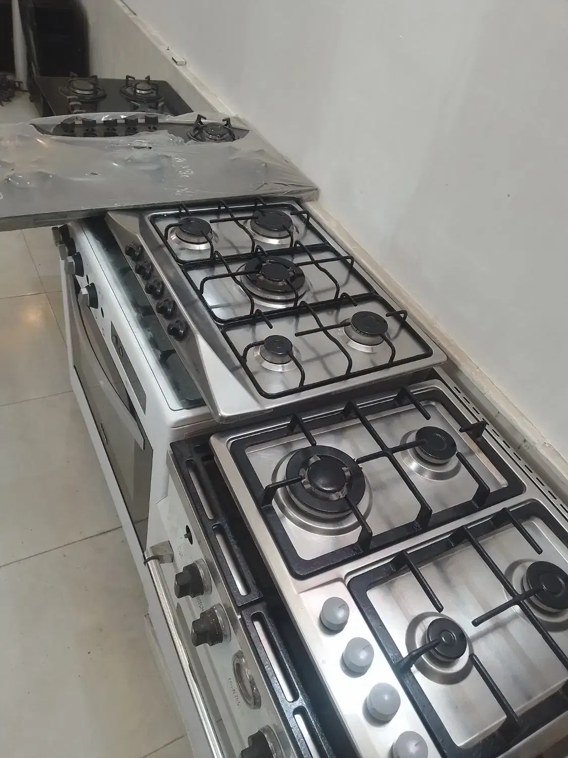 رومیزی چهار شعله پنج شعله استیل شیشه ترموکوبل دار|اجاق گاز و لوازم برقی پخت‌وپز|نیشابور, امام خمینی|دیوار