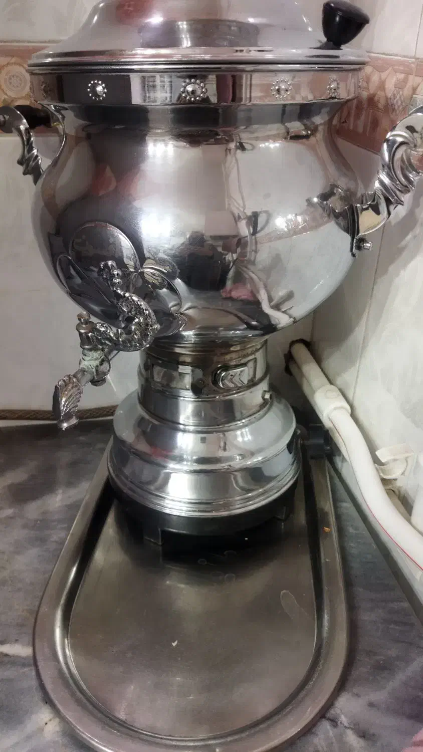 سماورگازی  هشت لیتری درحد نو|سماور، چایساز، قهوهساز|ساوه, |دیوار