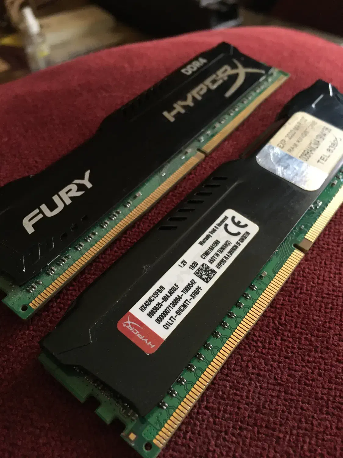 رم ۱۶ گیگ Kingston hyperx fury|قطعات و لوازم جانبی رایانه|تهران, فدک|دیوار