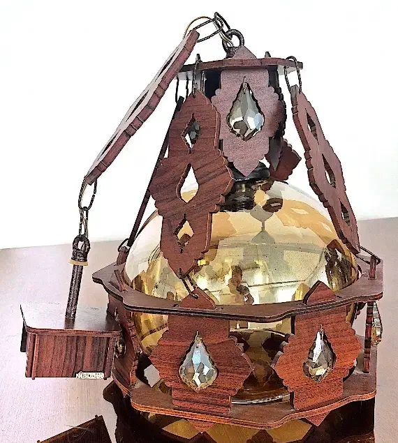 لوستر چوبی|لوستر و چراغ آویز|مشهد, هنرستان|دیوار