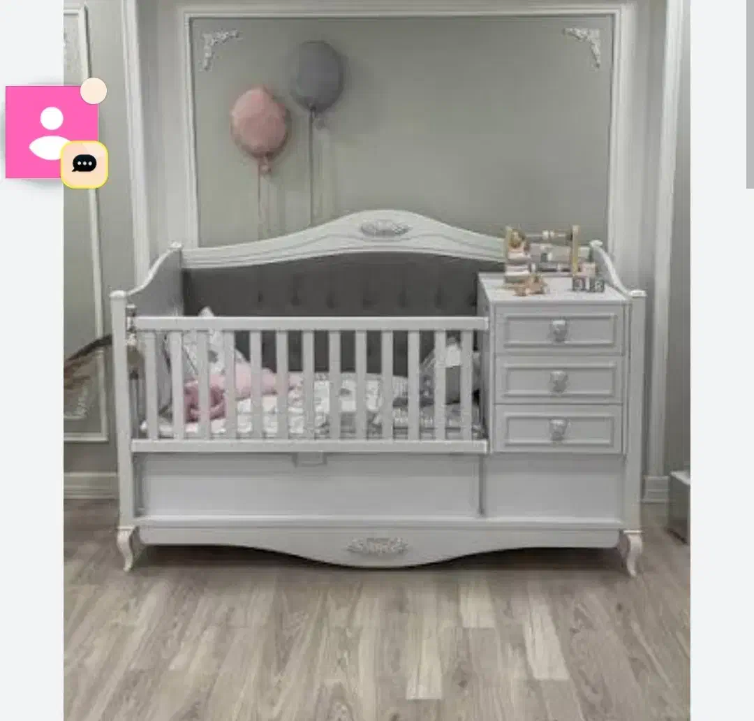 تخت کودک نوزاد و نوجوان ساحل چوب|تخت و سرویس خواب|کرج, شهرک فهمیده|دیوار