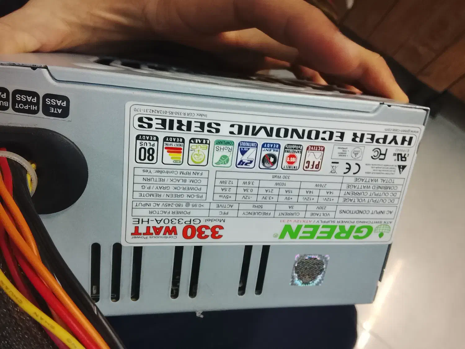 پاور 330 وات گرین و 220 وات الگانس قیمت همکاری|قطعات و لوازم جانبی رایانه|کرج, برغان|دیوار