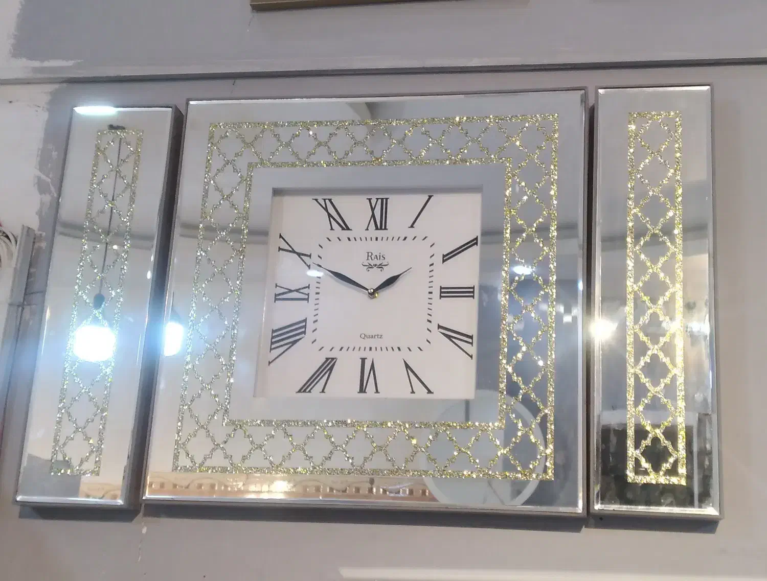 ساعت دیواری اینه ایی 3 تیکه|ساعت دیواری و تزئینی|گرگان, |دیوار