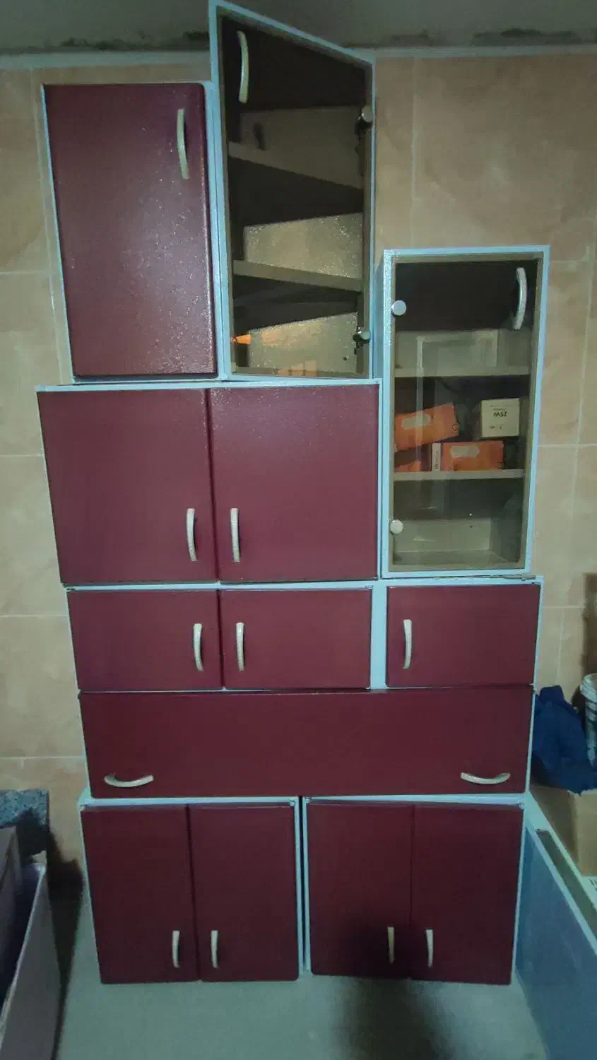 کابینت فلزی زیبا و کاملا سالم و نو همراه هود|مصالح و تجهیزات ساختمان|سنندج, |دیوار