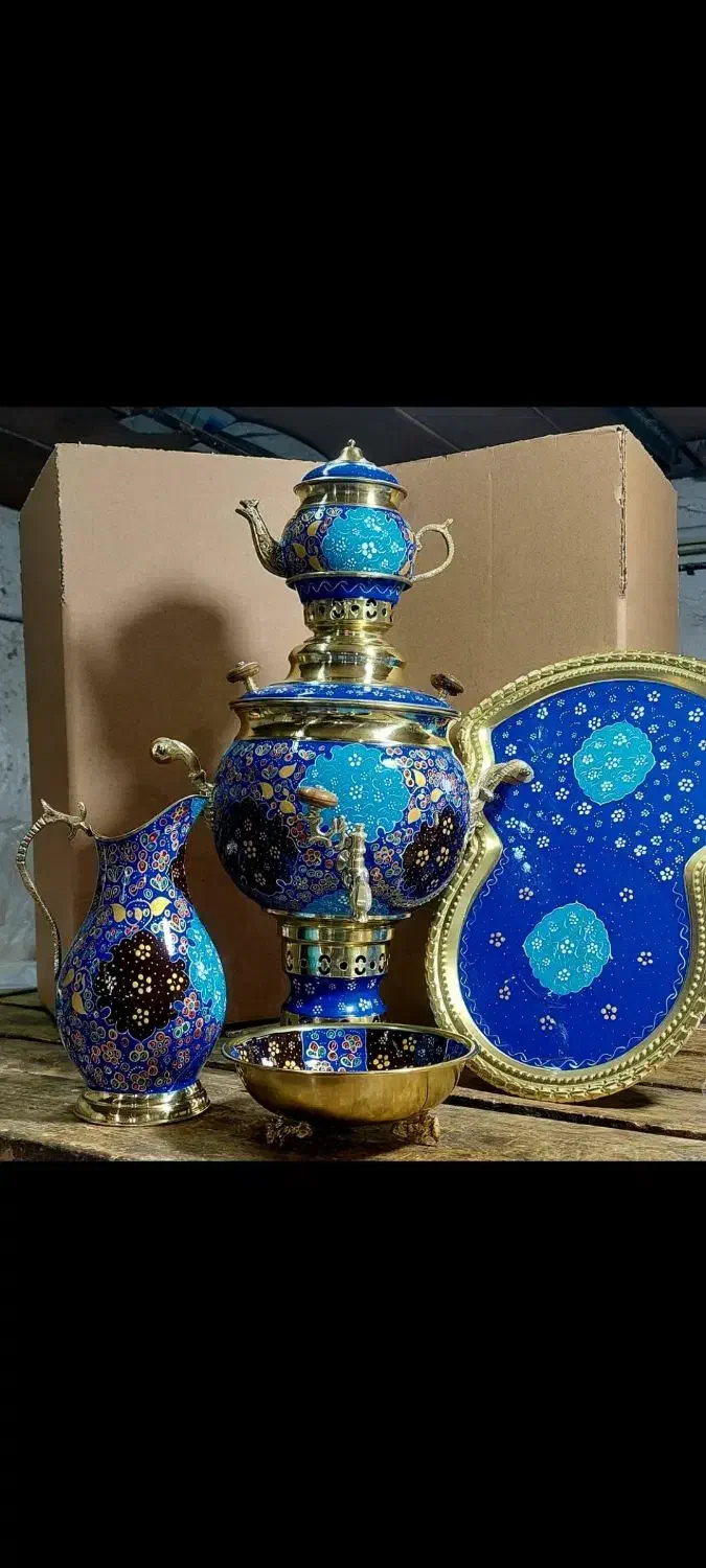 سماور برنجی|سماور، چای‌ساز، قهوه‌ساز|لردگان, |دیوار