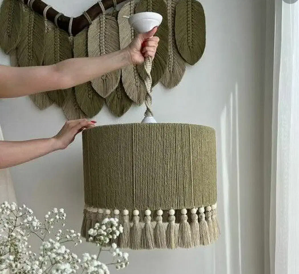 انواع لوستر مکرومه|لوستر و چراغ آویز|فردیس, شهرک وحدت|دیوار