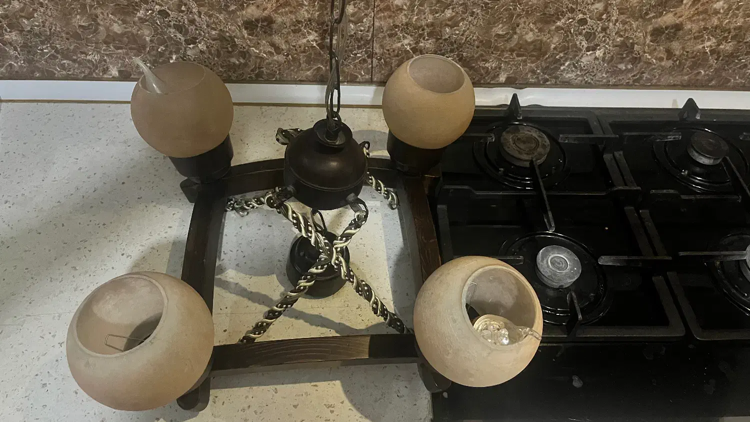 لوستر ۵شاخه|لوستر و چراغ آویز|تهران, هفت چنار|دیوار