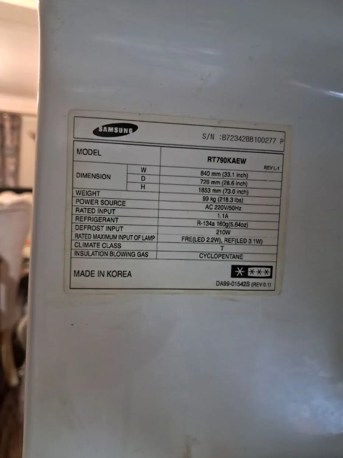 یخچال سامسونگ مدل RT790KAEW|یخچال و فریزر|رشت, کوی بیانی|دیوار