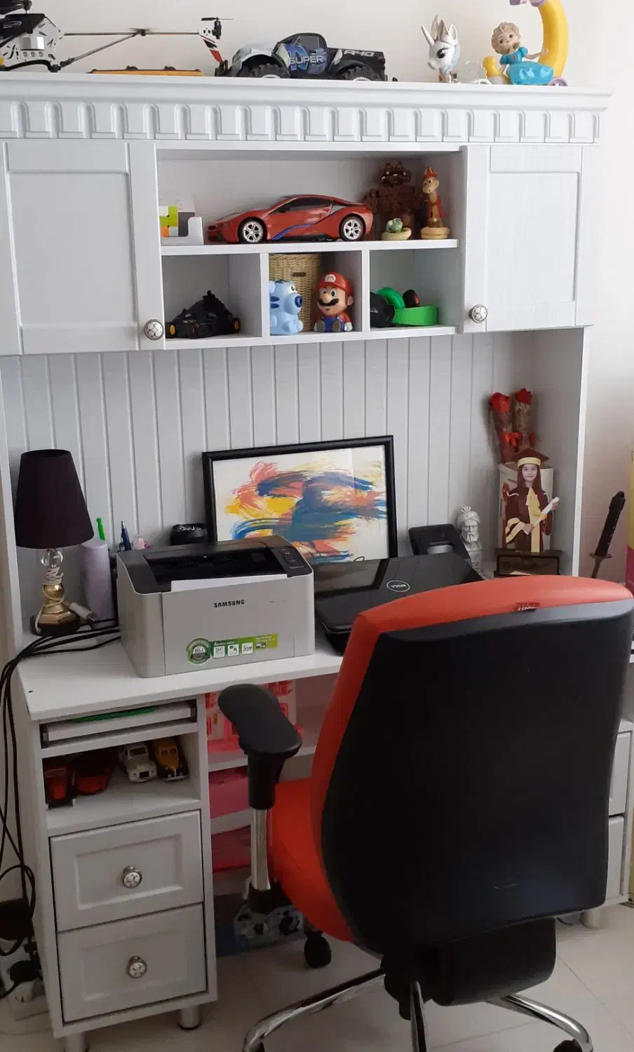 تخت دو طبقه نوجوان و میز تحریر سفارشی|تخت و سرویس خواب|شهریار, شهرک وائین|دیوار