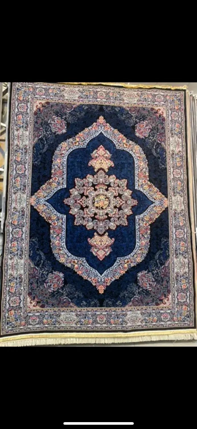 فرش هراج اکبند نو مشهد ۱۲ متری سرمه ای فیلی|فرش|تایباد, |دیوار