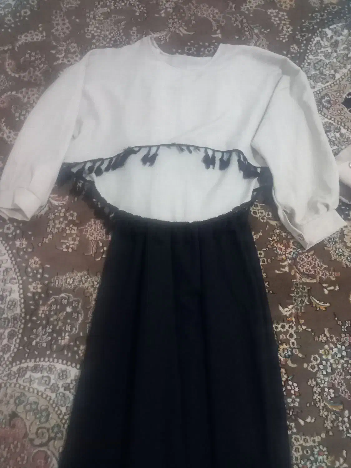 دوعددمانتونوفروشی|لباس|فیروزه, |دیوار