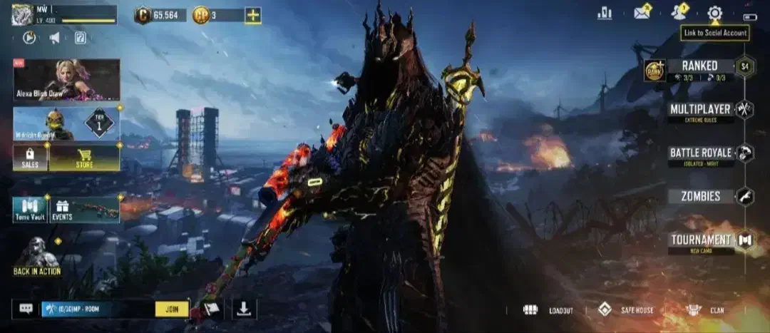 حراج اکانت کالاف دیوتی ندای وظیفه گان و اسکین متیک|حراج|تهران, زعفرانیه|دیوار