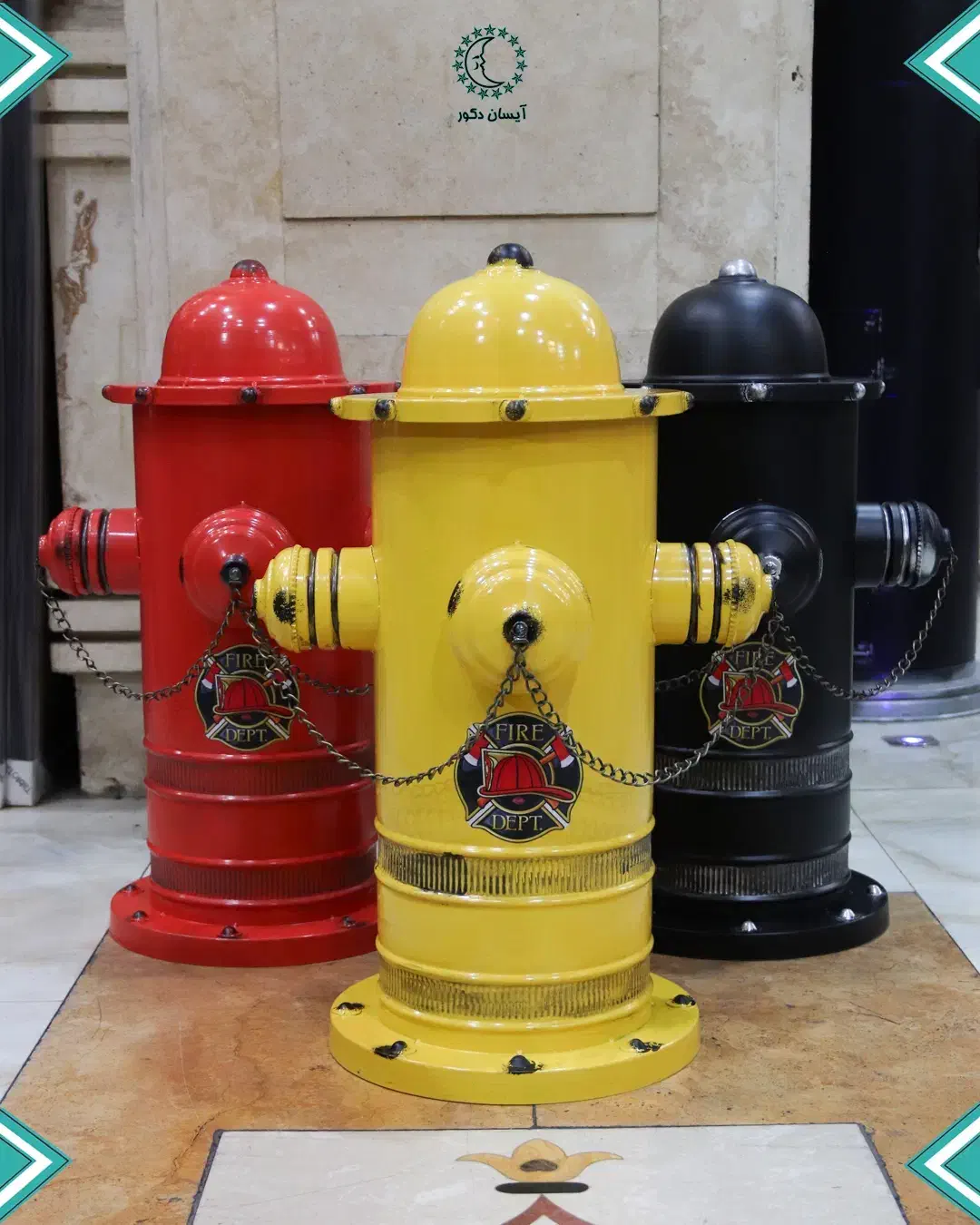 دکوری های فلزی سطل زباله میز پاف شلف تابلو|مجسمه، تندیس، ماکت|تهران, فردوسی|دیوار