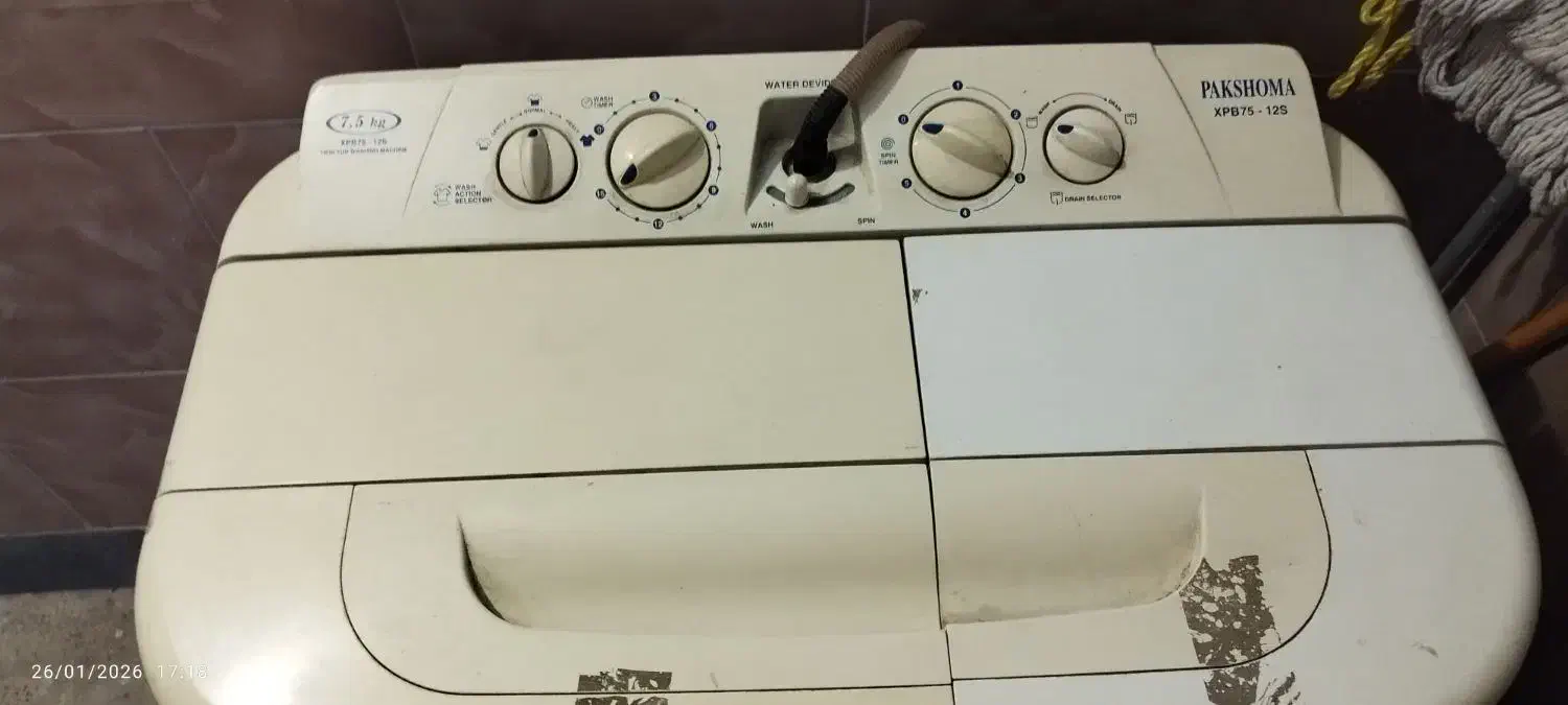 لباسشویی دوقلو  ۷ونیم کیلو|ماشین لباسشویی و خشک‌کن لباس|قرچک, میرزائی جنوبی|دیوار