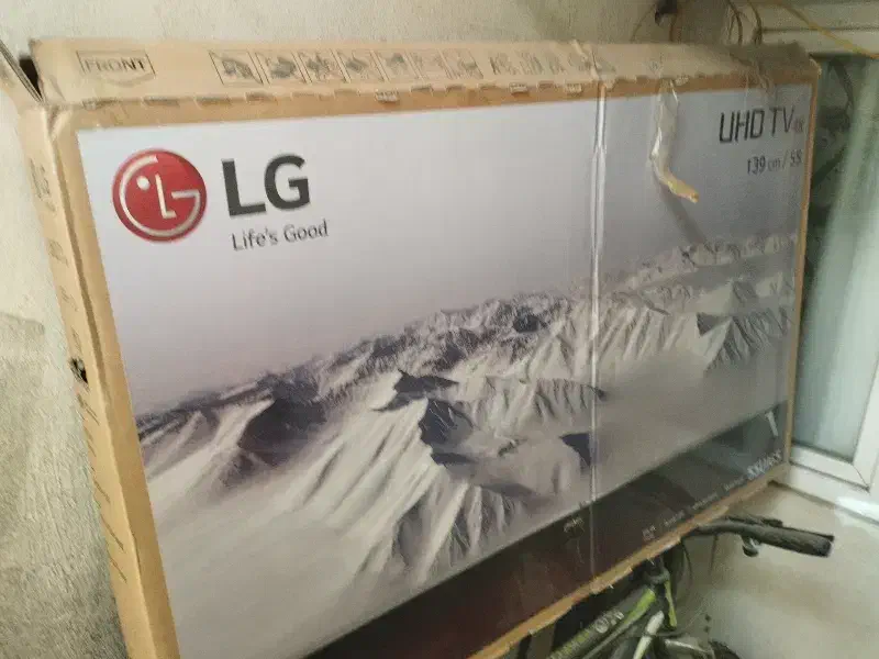 جعبه تلویزیون ال جی ۵۵ اینچ|تلویزیون و پروژکتور|کرمانشاه, |دیوار