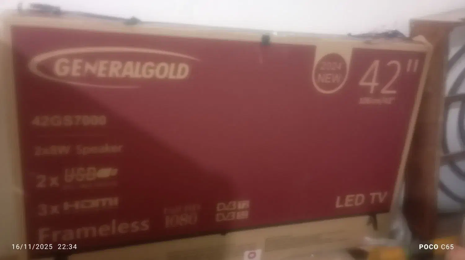 تلویزیون جنرال گلد|تلویزیون و پروژکتور|هندیجان, |دیوار