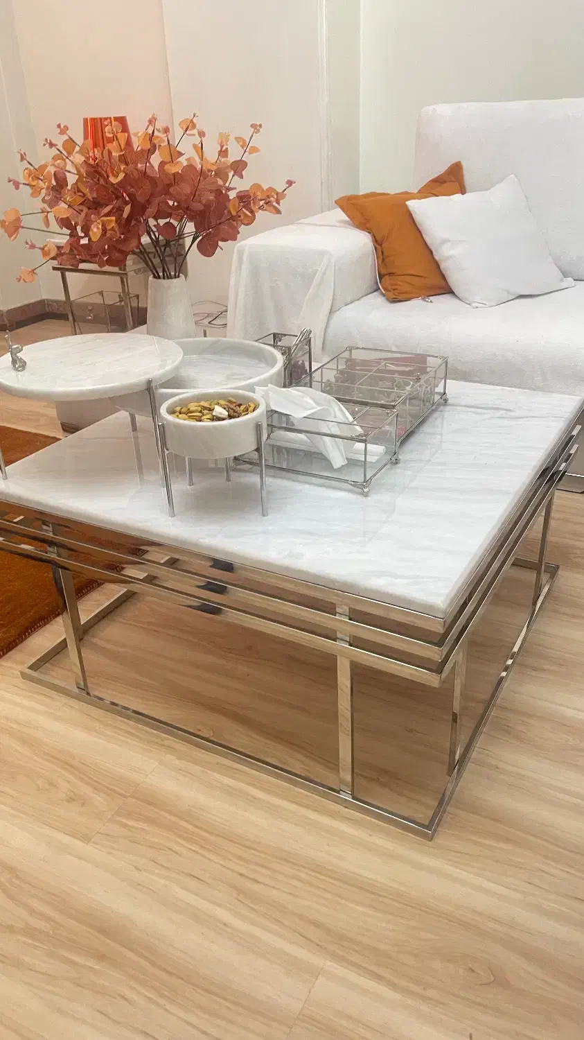 میز جلو مبلی و عسلی استیل ۳۰۴میز تیوی آیینه کنسول|مبلمان خانگی و میز عسلی|تهران, صادقیه|دیوار