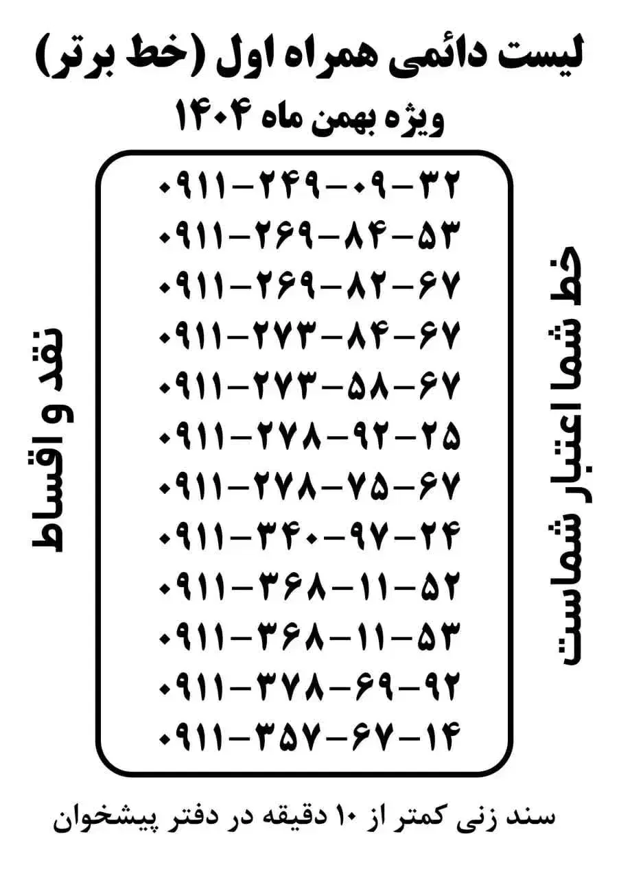 ۰۹۱۱-۲۶۹-۸۴-۵۲|سیمکارت|گرگان, |دیوار
