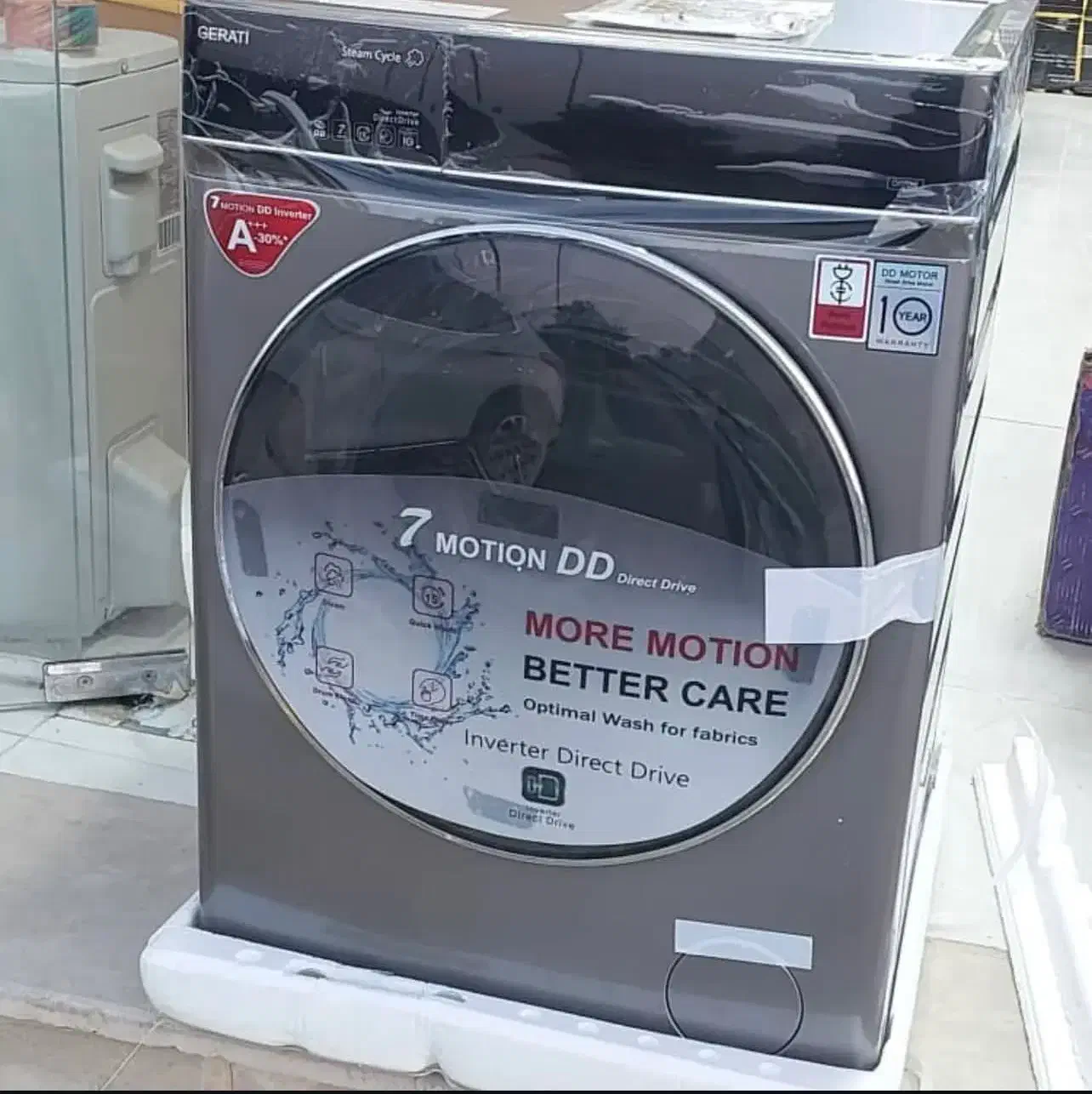 لباسشویی ۱۲کیلویی گراتی بخارشو،تمام لمس (اقساط)|ماشین لباسشویی و خشککن لباس|بوشهر, |دیوار