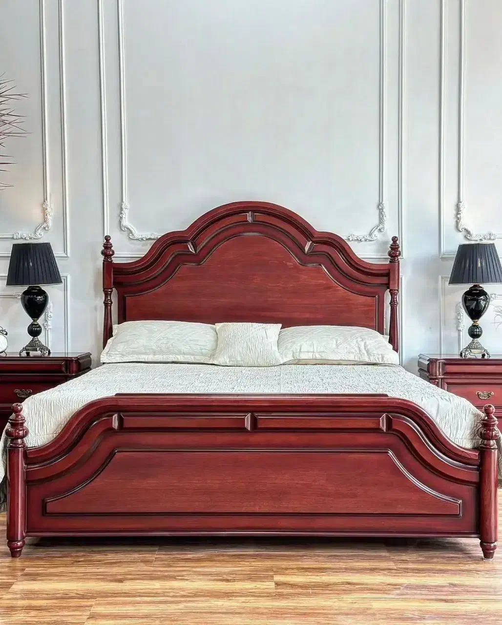 سرویس خواب چوبی زرین تخت دونفره|تخت و سرویس خواب|اردبیل, |دیوار