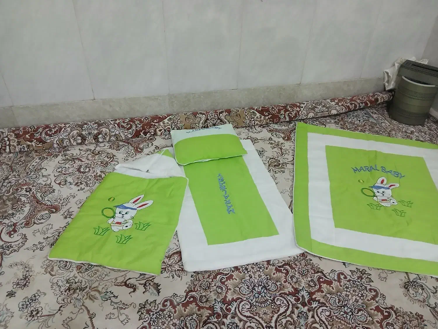 سلام. یه سرویس خواب نوزاد درحدنو|رختخواب، بالش، پتو|قم, شهرک امام حسین|دیوار