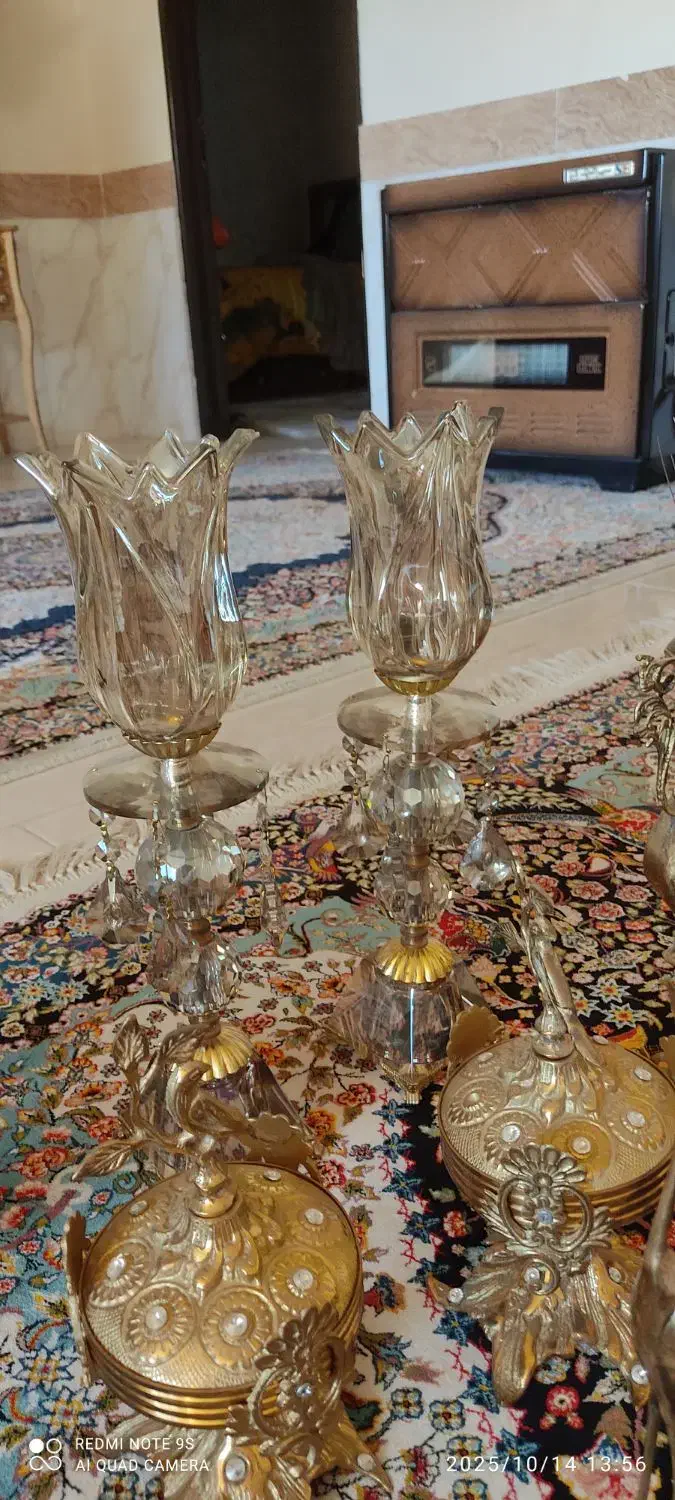 شمعدان پایه دار سالم|صنایع دستی و سایر لوازم تزئینی|پاکدشت, پاکدشت (مامازند)|دیوار