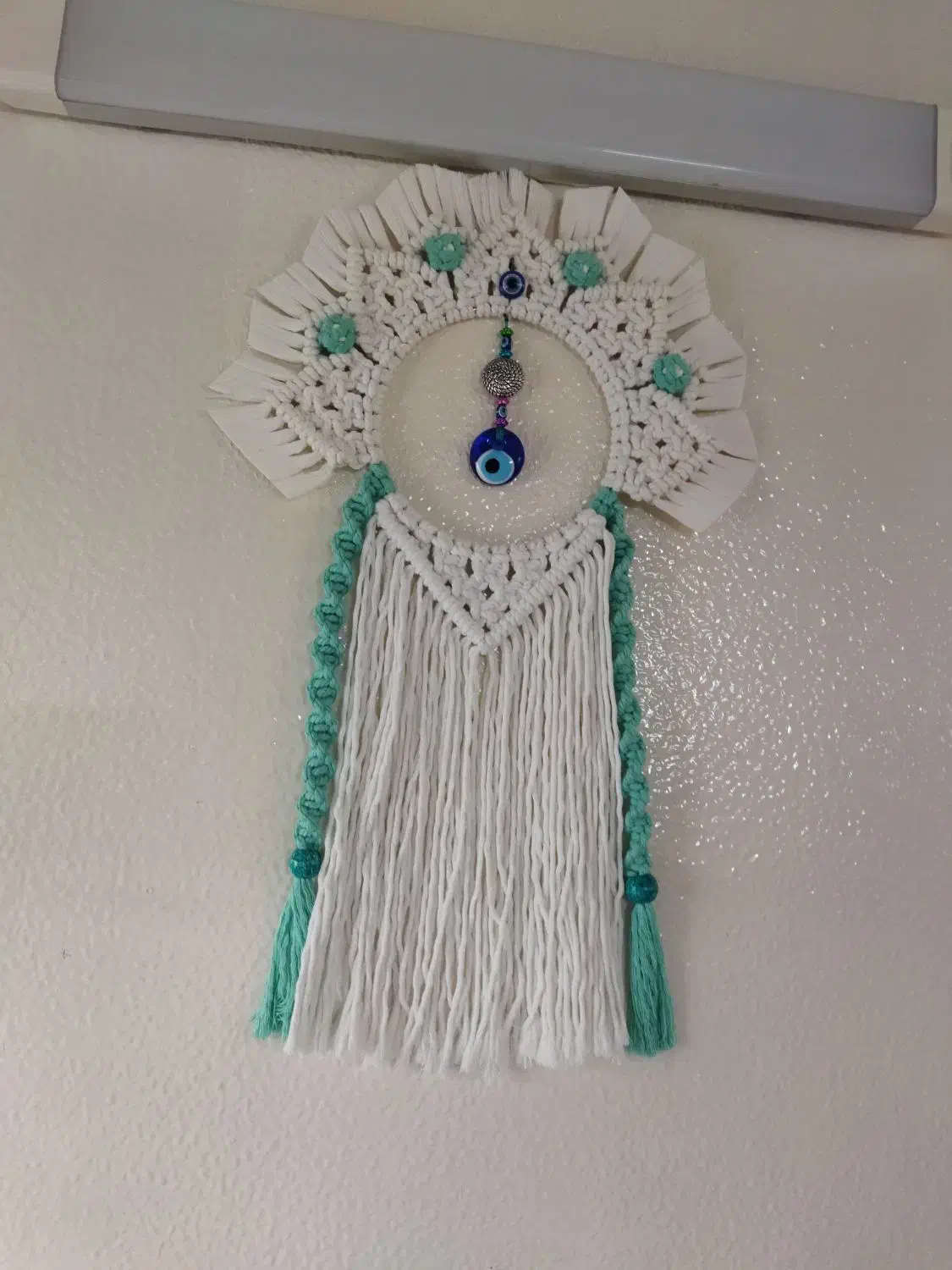 مکرومه چشم زخم|صنایع دستی و سایر لوازم تزئینی|شاهین‌شهر, خبرنگار|دیوار