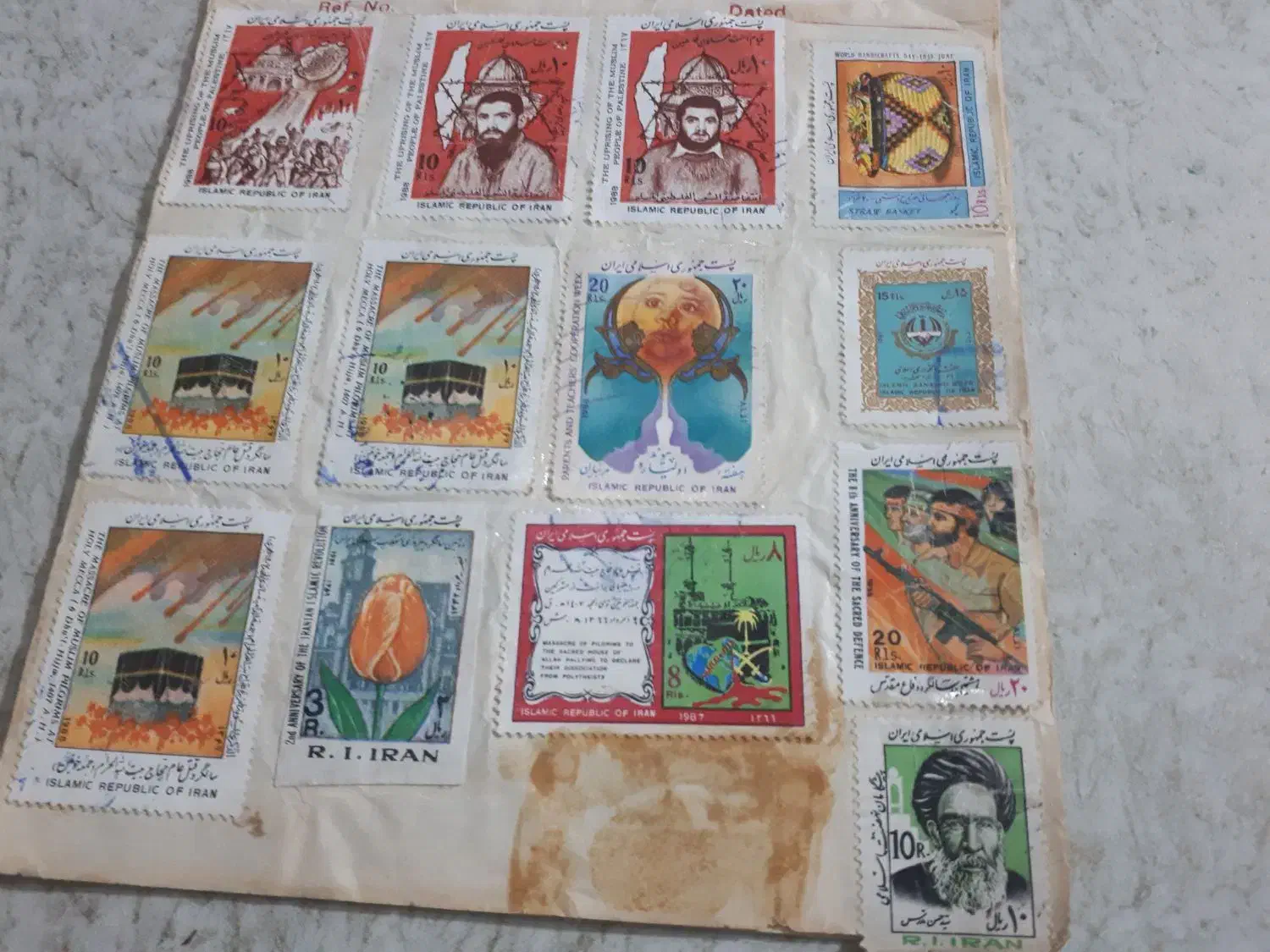 تمبر قدیمی|کلکسیون سکه، تمبر، اسکناس|علیآباد کتول, |دیوار