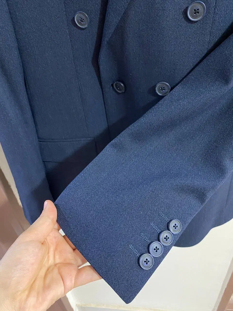 کت و شلوار ابی نفتی سایز ۴۶|لباس|کاشمر, |دیوار