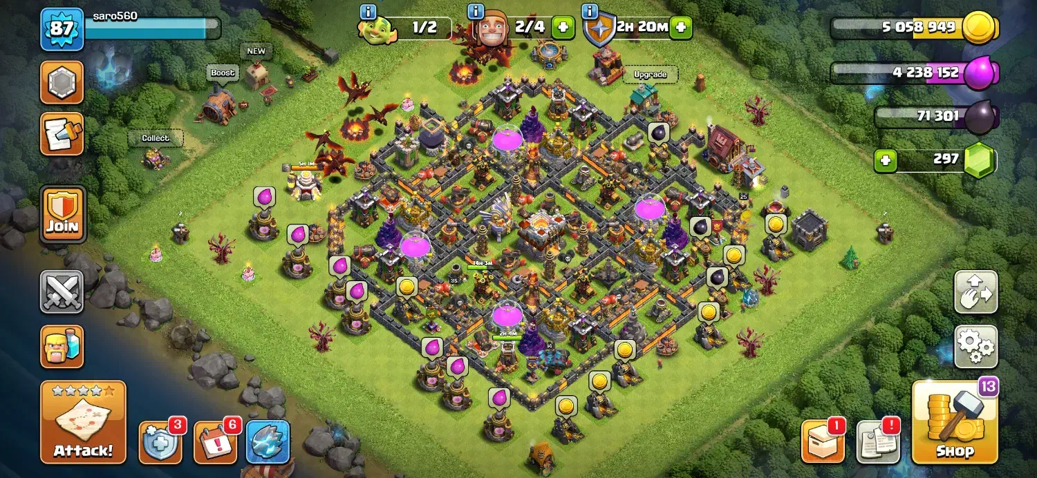 پک اکانت کلش آف کلنز و رویال|کنسول، بازی ویدئویی و آنلاین|تهران, شهرک هما|دیوار