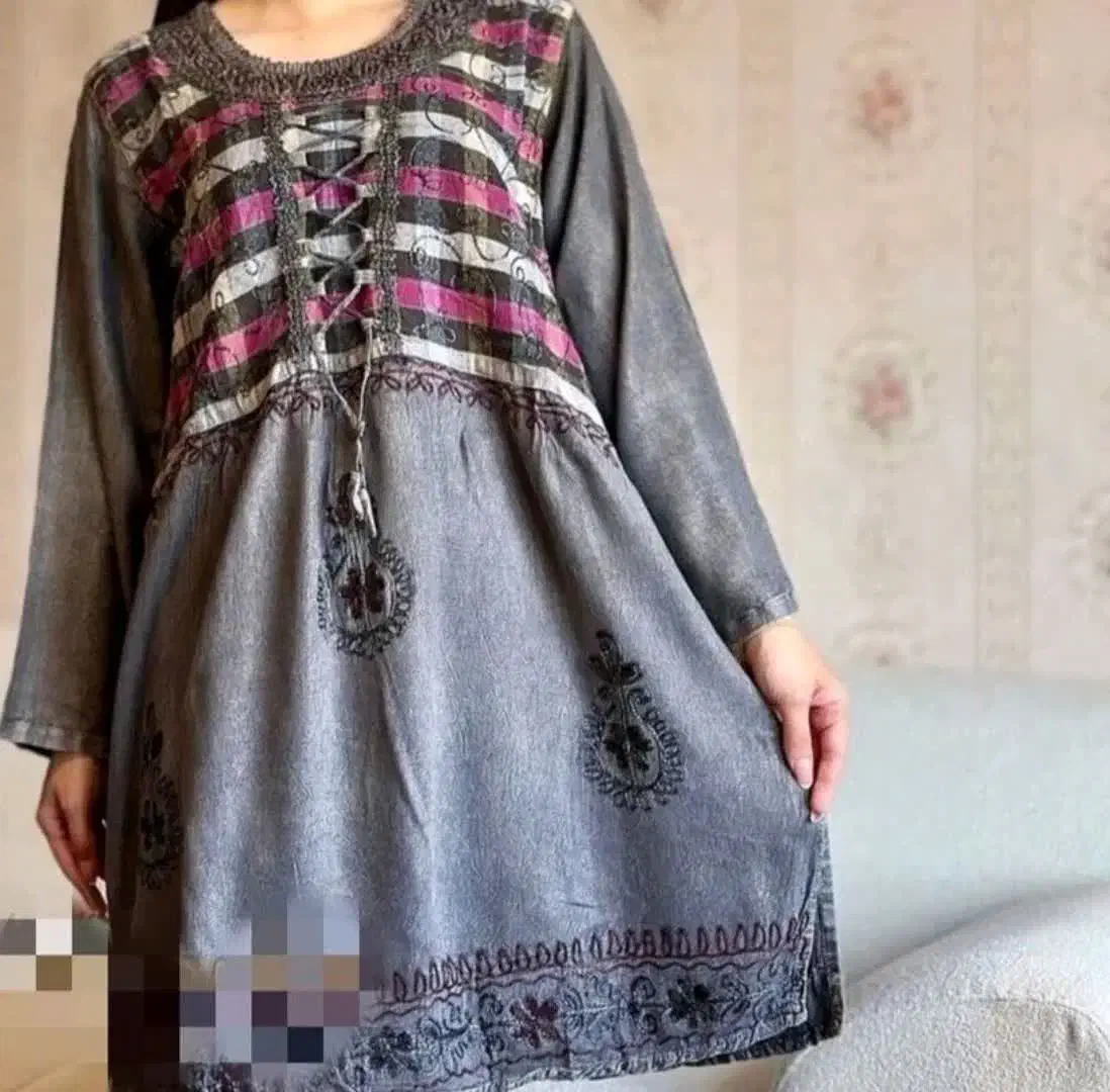 مانتو هندی نخی سنگشور|لباس|اردبیل, |دیوار