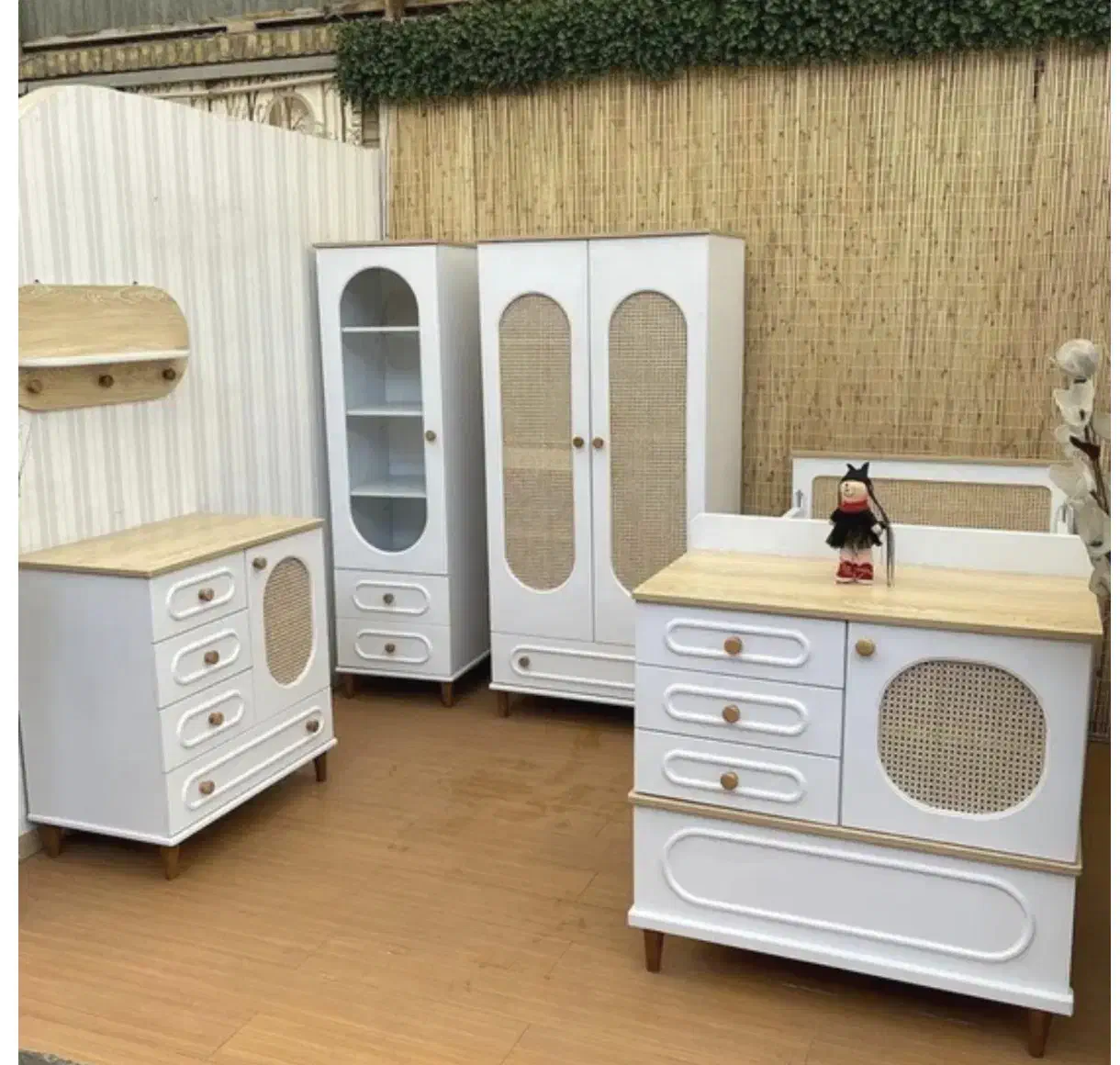 تخت و کمد نوزاد|تخت و سرویس خواب|اراک, |دیوار