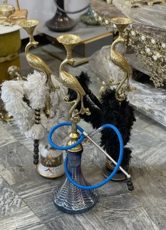 قلیان طرح طاوس برنز|کلکسیون و سرگرمی|همدان, |دیوار